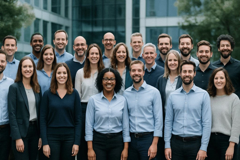 Groepsfoto team dat incompany AI training heeft afgerond